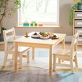 thumbnail image 2 of Guidecraft EdQ Kids Activity Table - Natural: Rectangle Wooden Craft Table | 24" x 30", 22" Height | Kids Desk for Playroom, Preschool, Daycare & More, 2 of 5