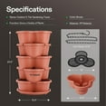 thumbnail image 4 of VIVOSUN 5 Tier Vertical Gardening Stackable Planter for Strawberries, Flowers, Herbs, Vegetables Brown, 4 of 7