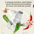 thumbnail image 4 of Multifunctional meat grinder, wireless electric cooking machine, household kitchen garlic masher, baby food supplement machine, stainless steel cutter head, 350ml capacity, removable and washable., 4 of 8