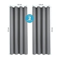 thumbnail image 2 of Paneles De Cortina Home Creations 135 x 213 cm Blackout Grises, 2 of 4