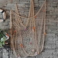 thumbnail image 3 of Fishing Net Seaside Wall Beach Party Sea Shells Wall Ceiling Bar Home Decor, 3 of 5
