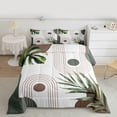 thumbnail image 2 of Homewish Rustic Boho Bohemain Full Size Comforter Sets,Modern Aesthetic Artistic Bedding Comforter Set,White Green Bedding Sets For Teens,Ultra Soft Home Decor Reversible,3pcs, 2 of 8