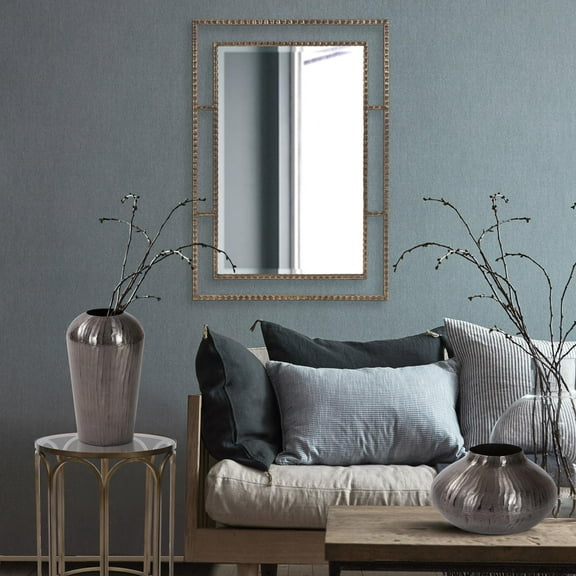 Tyler Dillon Gavin Metal Framed Wall and Accent Mirror - 33H x 23W x 1D