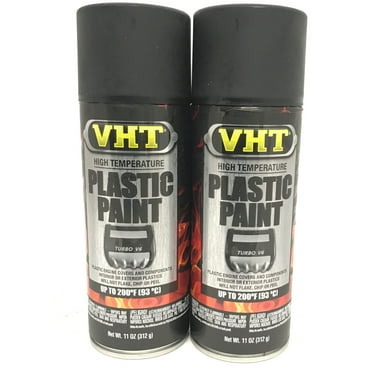 VHT Paint VHT High Temperature Plastic Paint - Matte Black 11 oz ...
