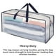 thumbnail image 4 of Sonducket Bolsas de mudanza con asas de transporte con cremallera Tote Bolsa tejida de gran capacidad Contenedor Organizador Embalaje Viajes Bolsas de mensajero y de hombro PÁGINAS, 4 of 6
