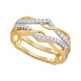 thumbnail image 1 of Bague Ronde en Or Jaune 10kt pour Femmes avec Protection Diamant 1/4 Cttw, 1 of 1