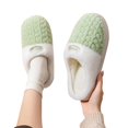 thumbnail image 6 of Slippers for Women,Lined Indoor Slippers Warm Shoes With Soft Comfortable Sole For Winter Home Wear,Womens Slippers,Green,36, 6 of 7
