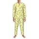thumbnail image 3 of Balery Bananas Pijama para Hombre de Dos Piezas con Manga Larga, Conjunto de Dormir y Descanso Suave con Bolsillos-Medium, 3 of 7