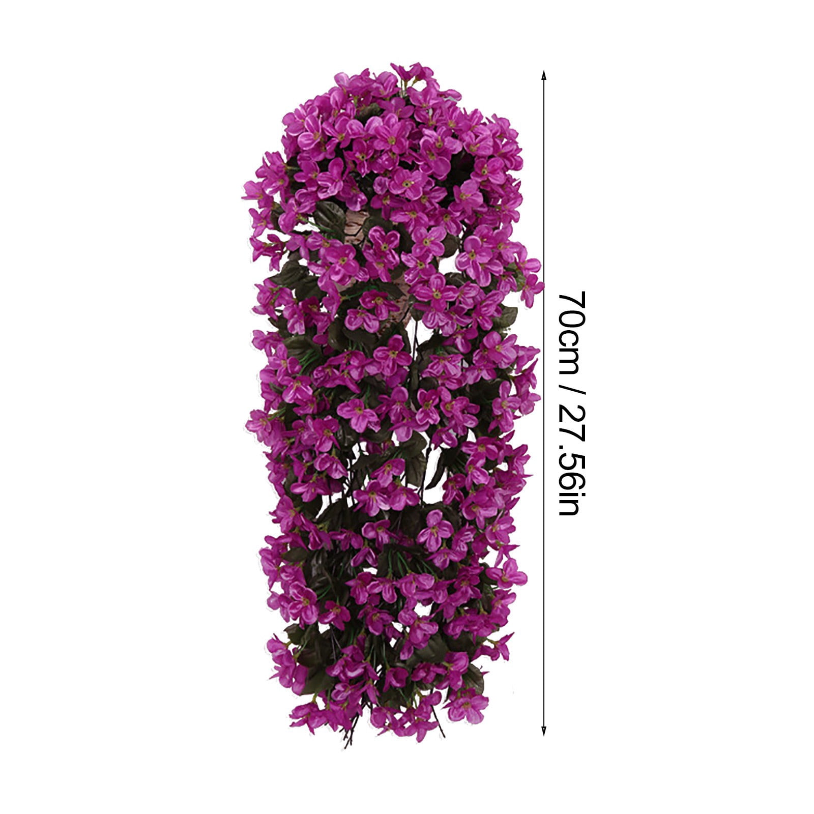 2 Pack Artificial Petunias Hanging Flowers, 27.5in Morning Glory for Outdoors, UV Resistant Petunias for Planters, Porch, Yard, Garden Decoration Indoor Outdoor