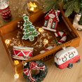 thumbnail image 1 of Christmas Pendant with Lanyard Reusable PVC  Wreath Hanging Charm Craft Home Decoration for Holiday Style A One Size, 1 of 13