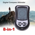 thumbnail image 3 of Handheld Compass Altimeter Barometer Thermometer Weather Forecast Time, 3 of 8