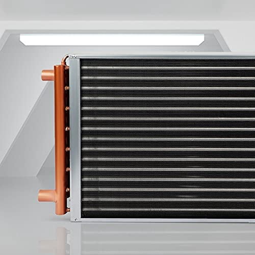 12x15 Water to Air Heat Exchanger with 1" Copper Ports Perfectly with Outdoor Furnace Ideal for Residential HVAC System