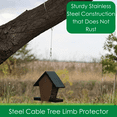 thumbnail image 3 of Songbird Essentials Bird Feeder Hanger Limb Protector Stainless Steel Cable Hanger 36 in, 3 of 8