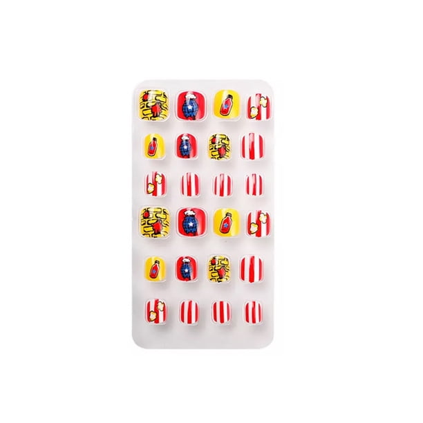 1 Juego de envolturas navideñas para uñas, prensa en las uñas para niños, calcomanías artísticas para los dedos de los pies, herramienta de Pinceles de maquillaje y herramientas PNT-16-18 Qarigey CE011468-18