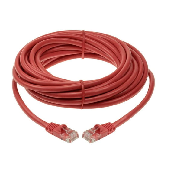 SF Cable Cat6 UTP Ethernet Crossover Cable, 25 feet - Red