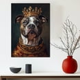 thumbnail image 5 of Dog Canvas Print Funny American Staffordshire Terrier Dog Painting Poster Vintage Wall Art Starry Night Artwork Picture for Bedroom Decor, 5 of 6