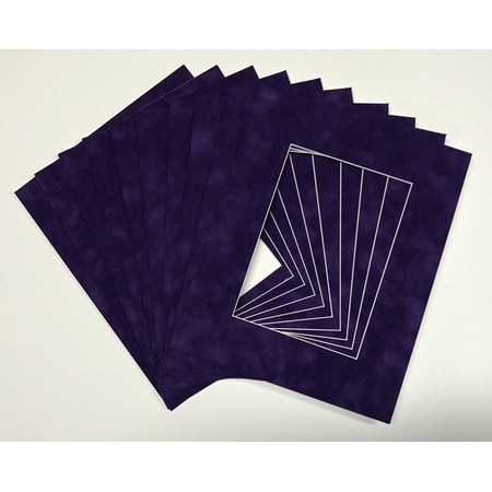 

Suede Texture Photo Mat - Purple 12x16 for 8x12 Photos - Fits 12x16 Frame