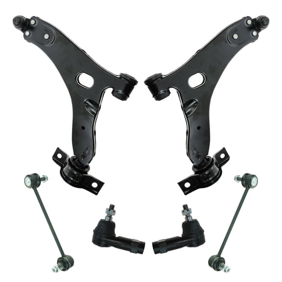 TRQ Front Control Arm Ball Joint Sway Link Tie Rod Suspension Kit for Ford Focus PSA65146