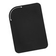 thumbnail image 1 of Alfombrilla de viaje de silicona negra resistente al calor, almohadilla anticalor para planchas de pelo, rizadores, plana, negra, 1 of 5