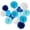 Blue White, variant on Blue-White Birthday Party-Decorations Paper-Flowers Lanterns - 15PCS Light Royal Tissue Pom Poms Streamers,Classroom Ocean Themed Baby Bridal Shower Bachelorette Wedding Hanging Supplies Decor