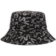 thumbnail image 6 of CoCopeaunts Black White Bucket Hat for Men Spring Summer Outdoor Sun Protection Fisherman Hat Women Bucket Cap Double-Faced Wear, 6 of 8
