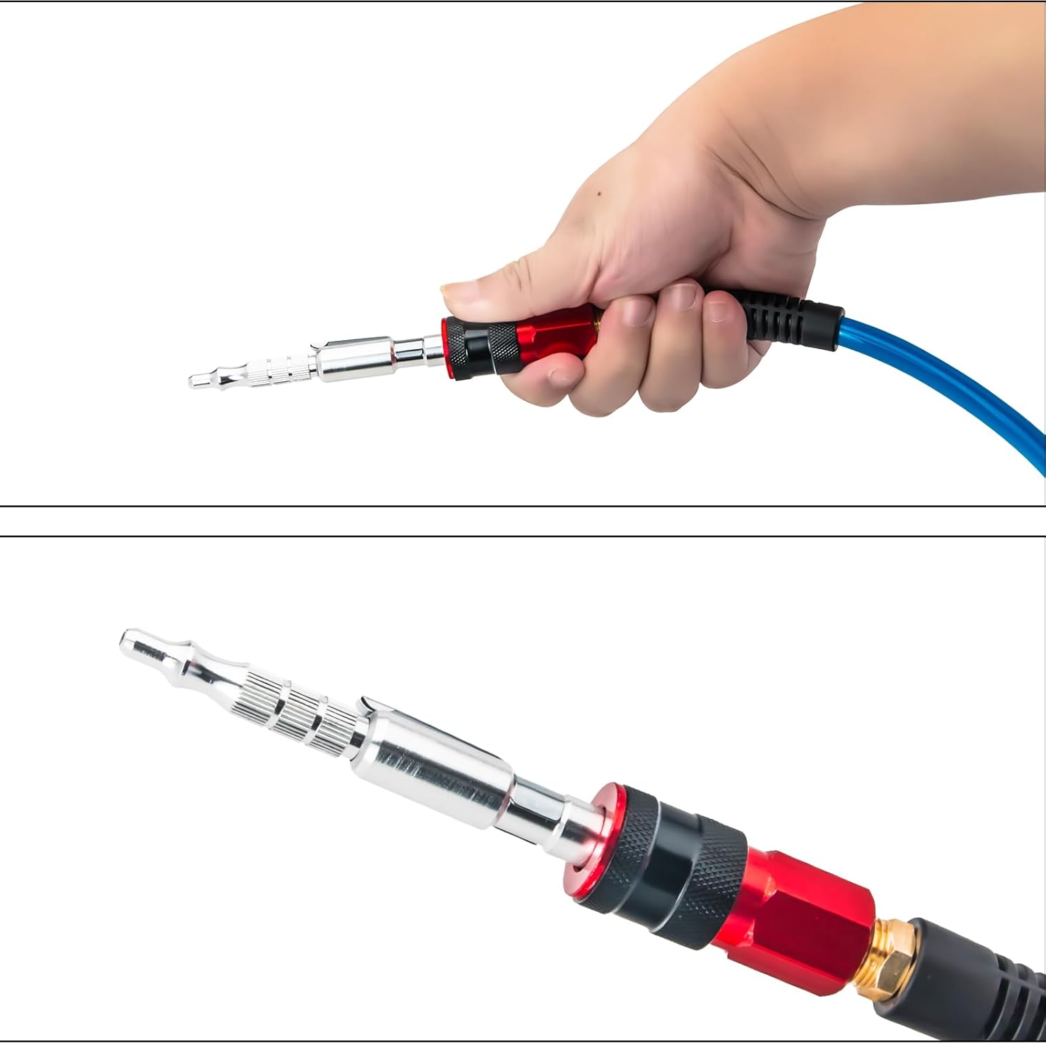 MKEUDQ-5Pcs 1/4"I/M Type Plug Air Blow Gun,Adjustable Pocket Blow Gun