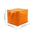 thumbnail image 3 of Miwamany 300L Extra Large Storage Bag Heavy Duty Woven Fabric, Moving Organizer with Reinforced Handles Zipper, Foldable Container for Dorm Travel Household Clothes Blanket, 3 of 7