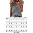 thumbnail image 2 of Blusas De Verano Camiseta suelta para mujer con volantes simples, camisas para mujer, blusas para mujer (gris 4XL) Ygjytge para Mujer Gris T 3EG, 2 of 8