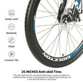 thumbnail image 5 of "Eurobike 26"" Full Suspension Folding Mountain Bike, 21-Speed, 17"" Foldable Frame, Blue", 5 of 6