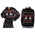 thumbnail image 3 of Women's Long-Sleeved Round Neck Pullover Sweater Christmas Festive Atmosphere Casual Sweater Tops, 3 of 6