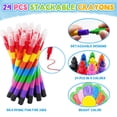 thumbnail image 4 of Set de libros para colorear ZMLM 24 con 24 crayones apilables y 26 bolsas, 4 of 7