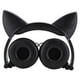 thumbnail image 2 of Oreja de Gato para niños, Luces LED, Auriculares de música, Auriculares Plegables para teléfono móvil, computadora, Verde, 2 of 5