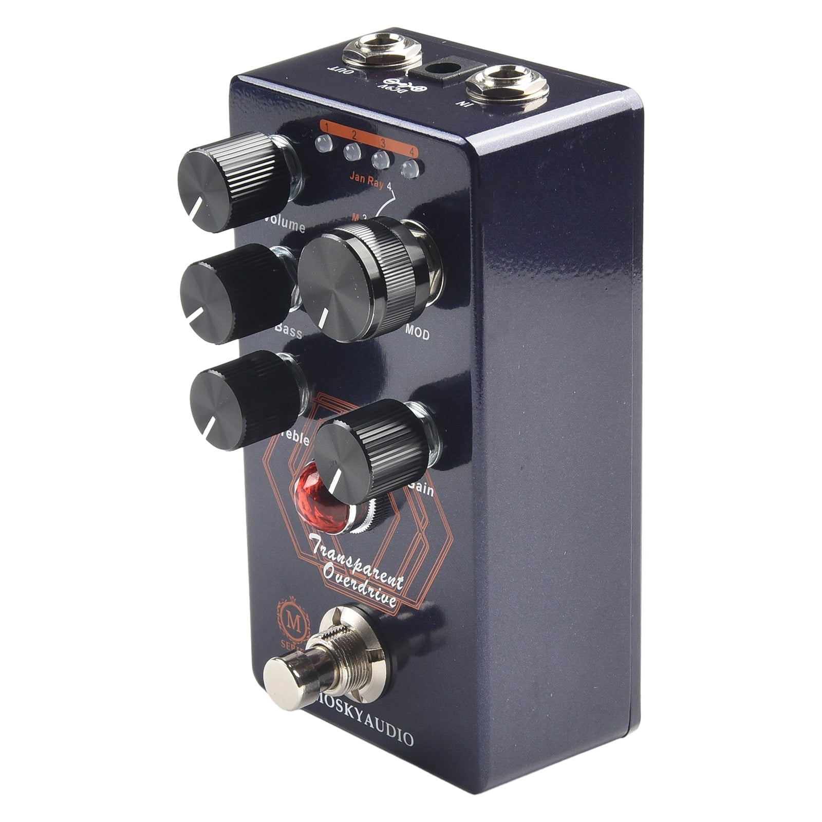 for Mosky Transparent Overdrive The Electric Guitar Effects Pedal Guitar Parts