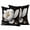 Black WhiteSmoke Gold, variant on 2 Pack Outdoor Waterproof Throw Pillow Covers,Spring White Floral Flower on Black Decorative Square Patio Pillowcases for Chair Couch Sofa 16x16in