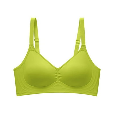 Great Deal: Bras for Women Pack  Pack Sujetadores para Mujer  Women s Seamless Solid Color Underwear Nude Comfortable Push-up Bra SOPATENOR Green 2XL
