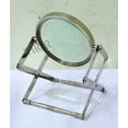 thumbnail image 4 of Nautical Brass Adjustable Magnifying Glass Vintage Style Magnifier Silver Table Top Decor, 4 of 5