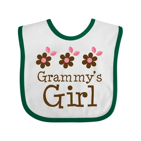 

Inktastic Grammy s Girl Daisies Gift Baby Girl Bib