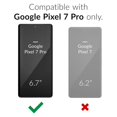 thumbnail image 2 of Allytech for Google Pixel 7 Pro Clear Case, Hybrid Rugged Anti-Yellow Shockproof Hard Shell Back Cover Phone Case for Google Pixel 7 Pro, Black, 2 of 9