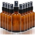 thumbnail image 1 of 10 Pack Empty Amber Glass Spray Bottles, 4 Ounce Refillable Container for Essential Oils, Cleaning Products, or Aromatherapy, 1 of 4