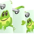 thumbnail image 3 of Coolnut Window Curtain Panels Cute Cool Wild Frog Grommet Top Room Darkening Thermal Insulated Blackout Window Treatment Drapes 2 Panels W55 x L84 In, 3 of 6