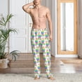 thumbnail image 4 of Salouo Rainbow Llama Print Pajama Pants for Men, Lounge Pants Elastic Waistband Casual Men's sleepwear Loungewear Sleep Pajama Pant -Medium, 4 of 7