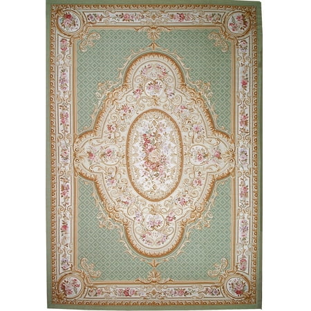 Aubusson Area - Pasargad Aubusson Hand-Woven New Zealand Wool Area Rug