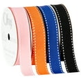 thumbnail image 6 of (3 pack) Offray Ribbon, Carnation Pink 5/8 inch Grosgrain Polyester Ribbon, 9 feet, 6 of 10