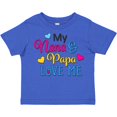 thumbnail image 3 of Inktastic My Nana and Papa Love Me with Hearts Boys or Girls Toddler T-Shirt, 3 of 5