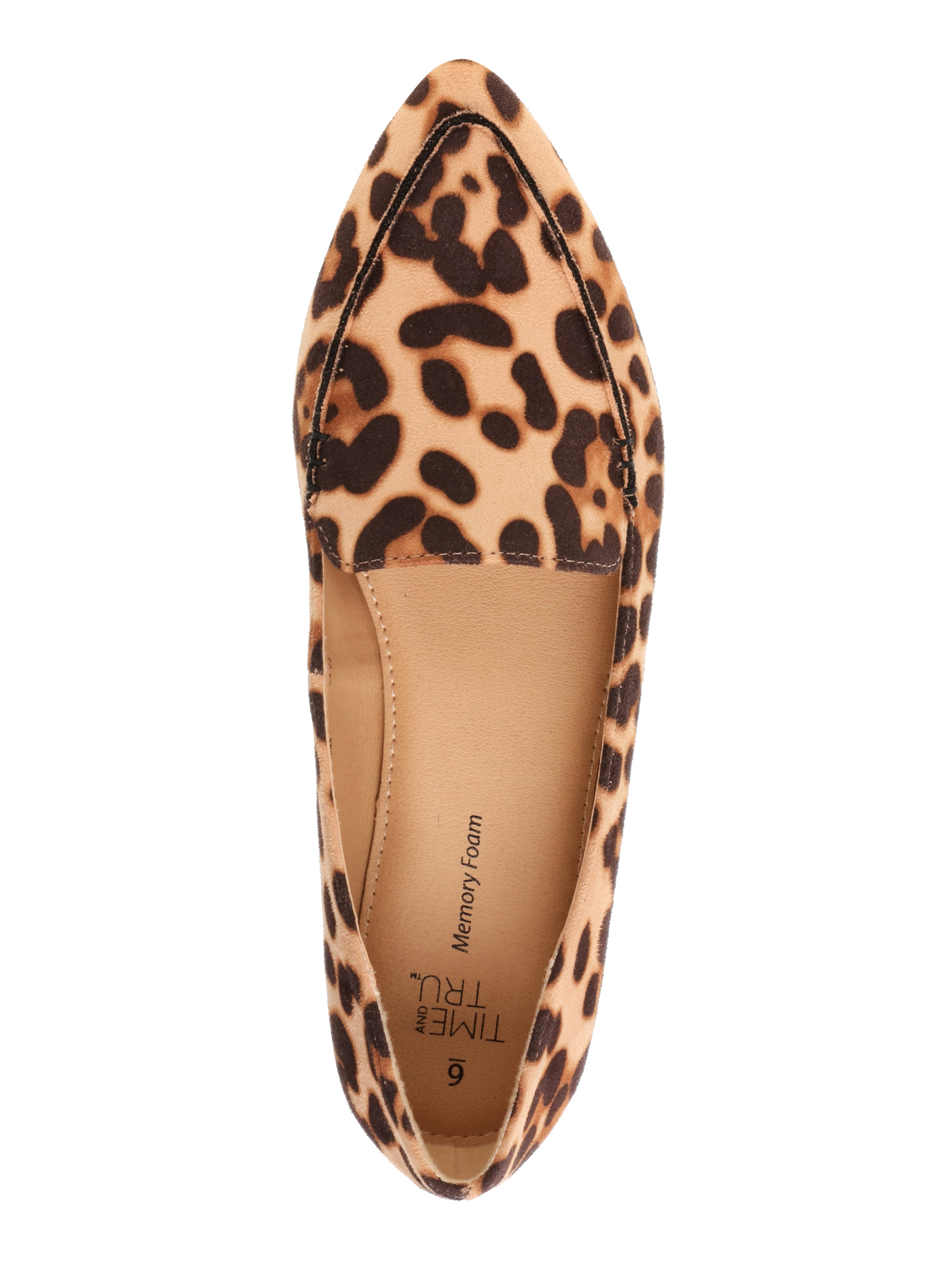Women's Time and Tru Animal Print Feather Flat - image 2 of 6