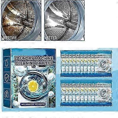 Finally Fresh Washing Machine Cleaner White Count Powder Washing Machine Cleaning Tablets 20PCS/Box