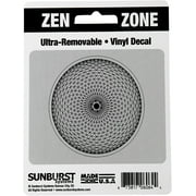 Sunburst Systems 6064 Geometric Circle Zen Zone Weather Resistant Removable Decal Sticker, High Quality Outdoor Durable Vinyl, 2.75" H X 3.5" W