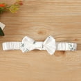 thumbnail image 5 of Mikrdoo Newborn Baby Girls Outfits 3 Months Baby Girls Jumpsuit 6 Months Baby Girls Lotus Leaf Collar Floral Print Romper Headband 2Pcs Fall Winter Clothes SetWhite, 5 of 8
