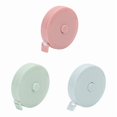 thumbnail image 1 of 3-Piece Macaron Colored Soft Measuring Tapes (Pink, Green, Blue) - 2M Length, Portable Pocket-Sized Design for Body Measurements (Waist, Hips, Height) & DIY Projects, Skin-Friendly Material, Ideal, 1 of 2