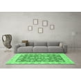 thumbnail image 3 of Ahgly Company Indoor Rectangle Abstract Emerald Green Modern Area Rugs, 6' x 9', 3 of 4